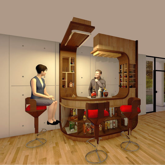 Minibar grande de bandas (sin sillas)