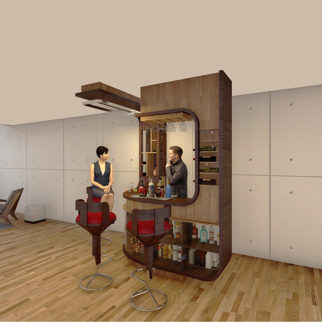 Minibar grande de bandas (sin sillas)