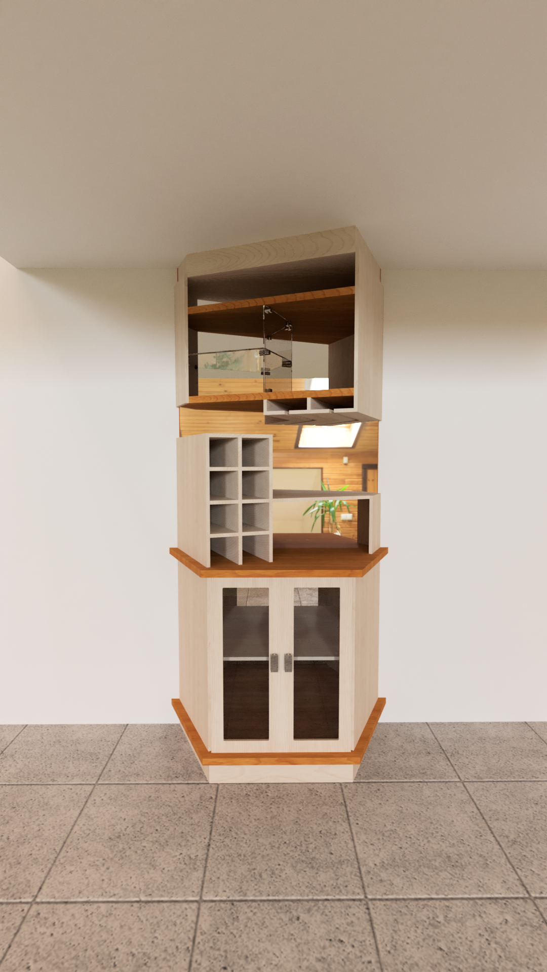 Minibar diagonal