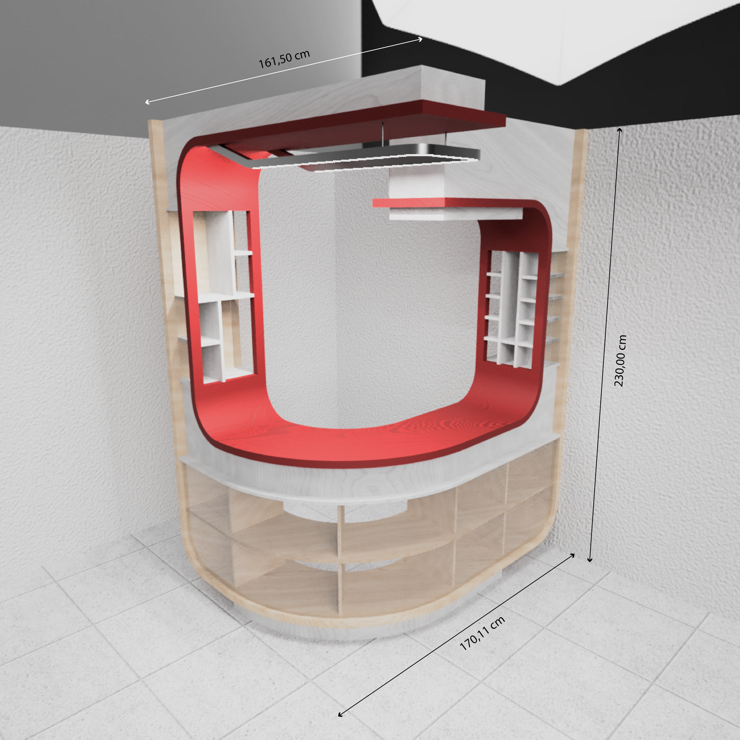 Minibar grande de bandas (sin sillas)
