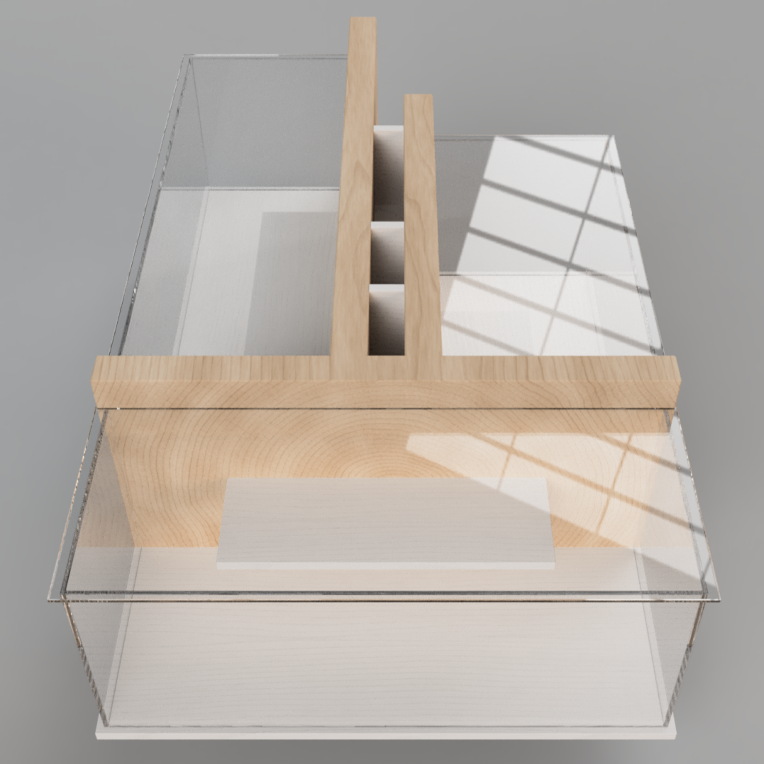 Mesa de centro exhibidor