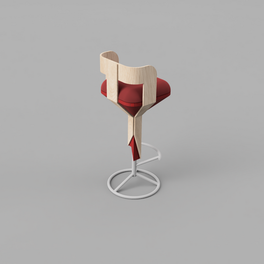 Silla de ¨minibar grande de bandas¨