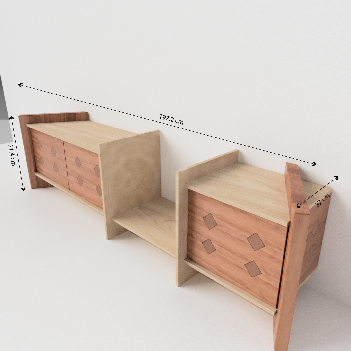 Mueble bajo sala de tv (no incluye mueble de pared)