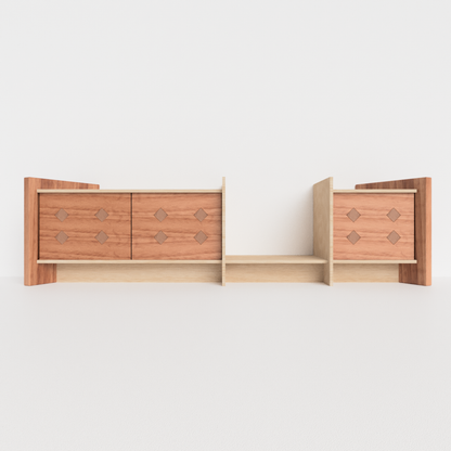Mueble bajo sala de tv (no incluye mueble de pared)