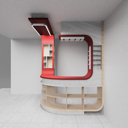 Minibar grande de bandas (sin sillas)