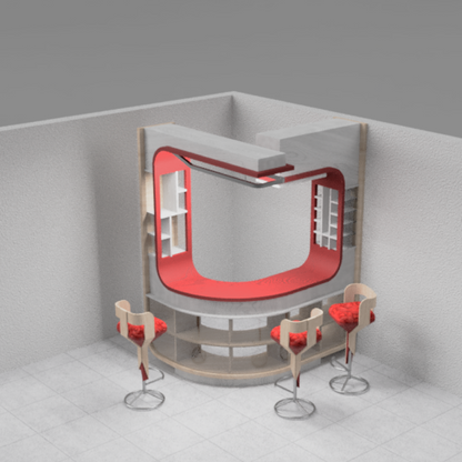 Silla de ¨minibar grande de bandas¨